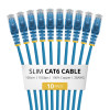 StarTech.com N6PAT100CMBLS10PK ohut Cat6-patch-kaapeli, RJ45, 1 m, sininen, 10 kpl:n pakkaus