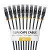 StarTech.com Slim Cat6 U/UTP -verkkokaapeli RJ45, 0,5 m, musta, 10 kpl:n pakkaus