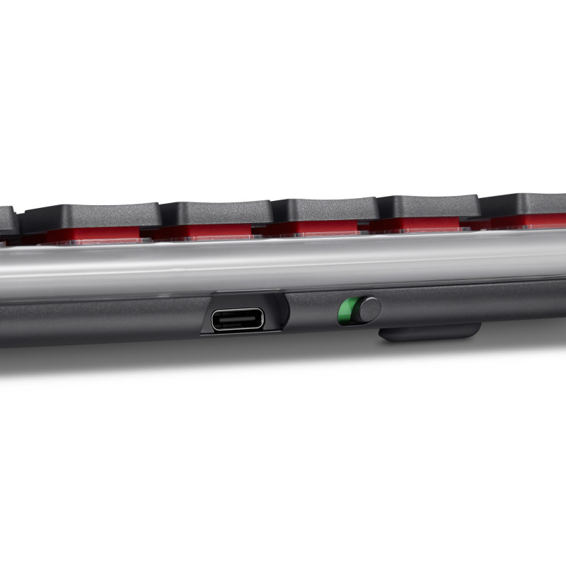 Lenovo Wireless Multi-Mode -mekaaninen näppäimistö 8000, saksalainen asettelu, harmaa