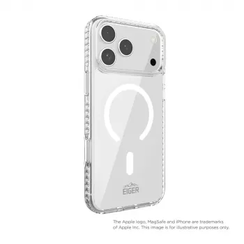 Eiger IceGrip MagSafe -kotelo iPhone 18 Pro Max, uw läpinäkyvä