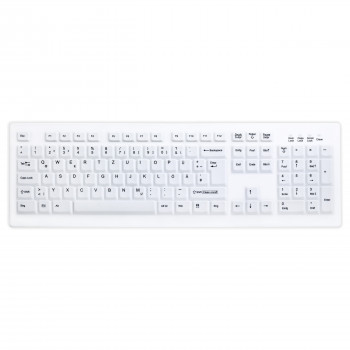 Active Key AK-C8100 langaton hygienianäppäimistö, saumaton, sveitsiläinen asettelu (QWERTZ), valkoinen