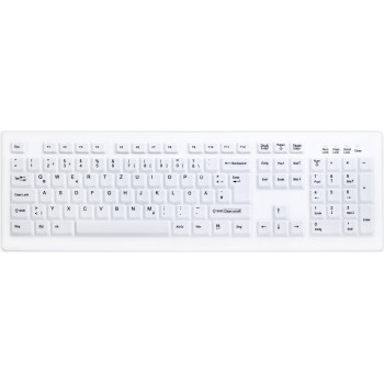 Active Key AK-C8100 langaton hygienianäppäimistö, saumaton, sveitsiläinen asettelu (QWERTZ), valkoinen