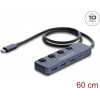 Delock USB 10 Gbps -keskitin, 3 x USB Type-A ja 1 x USB Type-C™ -liitäntä, kytkimellä (64384)
