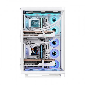 Thermaltake CAPO X Snow Full Tower -tietokonekotelo, valkoinen