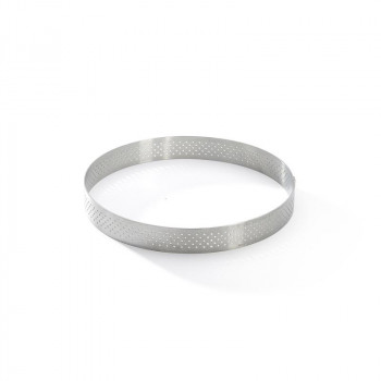 De Buyer rei'itetty pyöreä piirakkarengas ruostumattomasta teräksestä, 12,5 cm (3099.05)