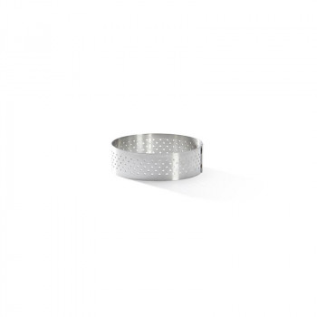 De Buyer rei'itetty ruostumaton teräs pyöreä piirakkarengas, 6,5 cm (3099.02)