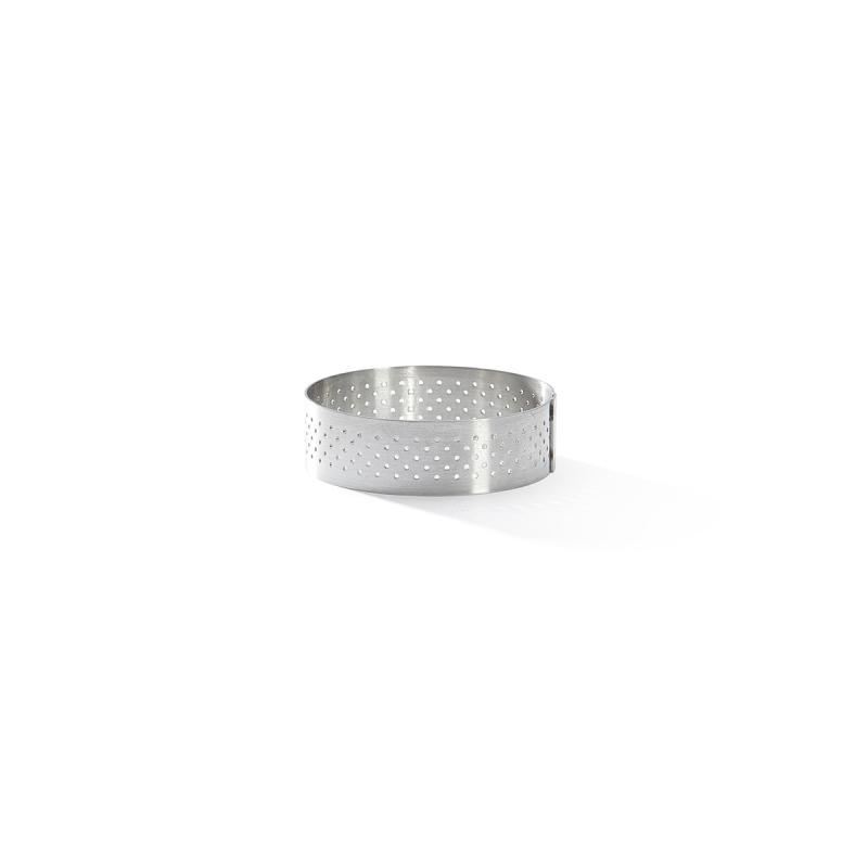 De Buyer rei'itetty ruostumaton teräs pyöreä piirakkarengas, 6,5 cm (3099.02)