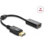 Delock aktiivinen DisplayPort 1.4 – HDMI-sovitin, 4K 60 Hz, HDR