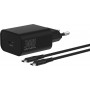 4smarts VoltPlug PD 30W seinälaturi, 1x USB-C, USB-C-kaapelilla 1,5 m, musta