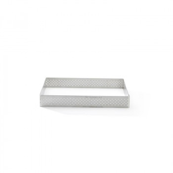 De Buyer rei'itetty ruostumaton teräs neliönmuotoinen piirakkavuoka, 7 cm (3099.19)