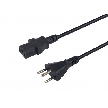 Equip virtakaapeli Swiss T12 – IEC C13, 3 m, musta, PVC