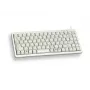 Cherry Slim Line G84-4100 kompakti näppäimistö, PS/2 + USB, 83 näppäintä, saksalainen asettelu (QWERTZ), vaaleanharmaa