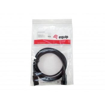 Equip virtakaapeli IEC C13 – IEC C14, 1,5 m, musta