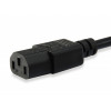 Equip virtakaapeli IEC C13 – IEC C14, 1,5 m, musta