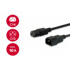 Equip virtakaapeli IEC C13 – IEC C14, 1,5 m, musta