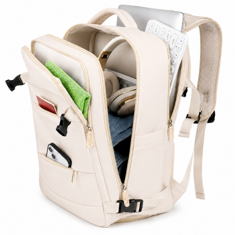 Extralink Black Forest KM06 matka-laptop-reppu 45x20x30 cm, beige