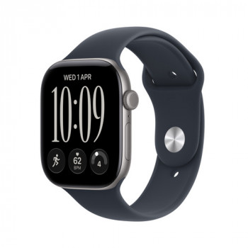 Apple Watch Series 12 GPS 42 mm alumiinikotelo harmaa urheilurannakkeella sininen – S/M