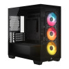 Corsair 2800X RS-R ARGB panoraamalasi Micro-ATX tietokonekotelo, musta