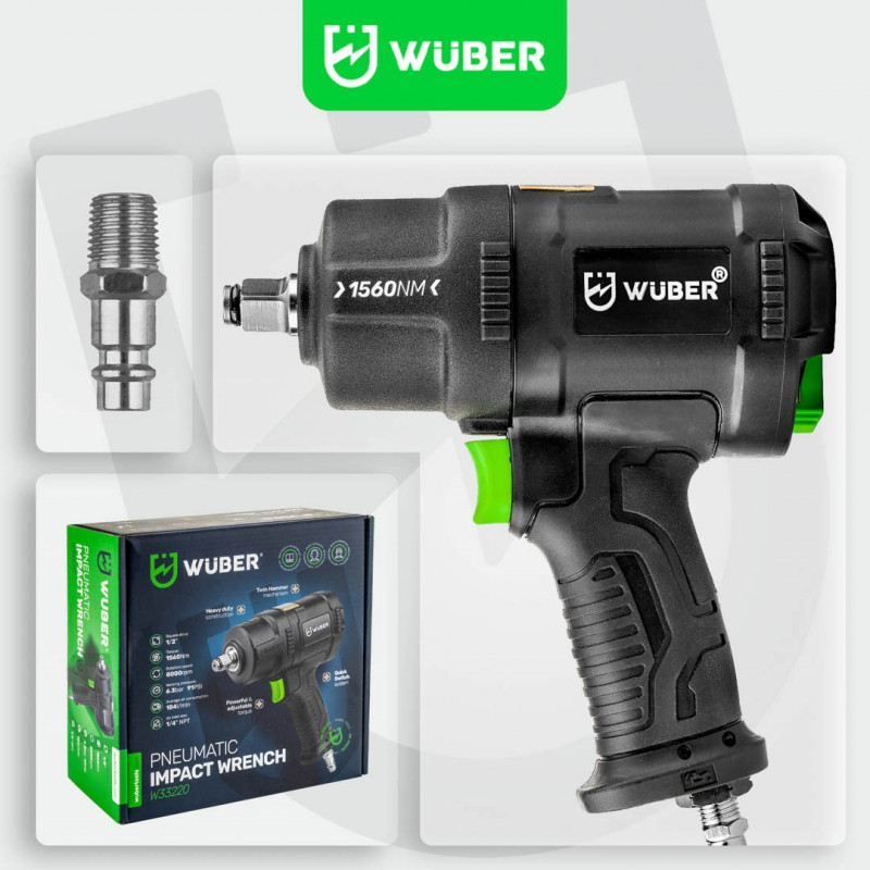 WUBER W33220 paineilmaiskuruuvinväännin 1560 Nm