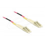 Delock 80156 LC Duplex - LC Duplex Multimode OM4 -valokuitukaapeli, 75 m