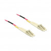 Delock 80156 LC Duplex - LC Duplex Multimode OM4 -valokuitukaapeli, 75 m