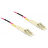 Delock 80156 LC Duplex - LC Duplex Multimode OM4 -valokuitukaapeli, 75 m