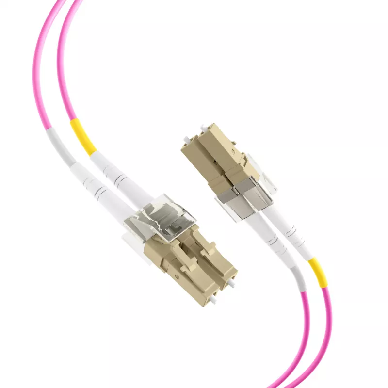 EFB-Elektronik kuitu-patch-kaapeli LC - LC OM4 Duplex, 40 m, LSZH, violetti