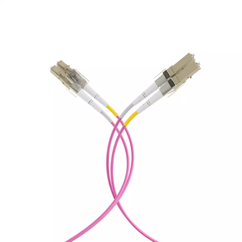 EFB-Elektronik kuitu-patch-kaapeli LC - LC OM4 Duplex, 40 m, LSZH, violetti