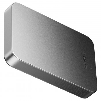 SHARGE AeroMag Air magneettinen langaton ultraohut varavirtalähde 10000mAh, 15W Qi2, 30W USB-C, musta