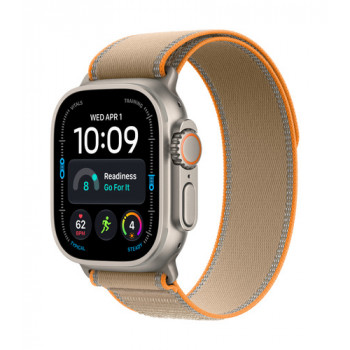 Apple Watch Ultra 4 GPS + Cellular 49 mm titaanikuori luonnollinen Trail Loop hiekka - M/L