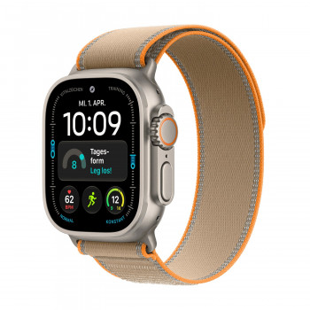 Apple Watch Ultra 4 GPS + Cellular 49 mm titaanikuori luonnollinen Trail Loop hiekka - M/L