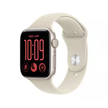 Apple Watch SE 3 GPS 44 mm alumiinikotelo tähtipohjola urheilurannake hiekka – S/M