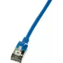 LogiLink Slim Cat6a patchkaapeli RJ45, 0,3 m, sininen