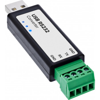 InLine® USB-sarjaportti-RS-232-muunnin, USB-A 4-pin-liittimeen