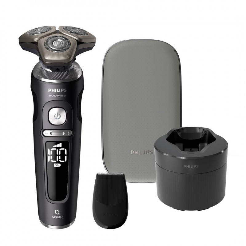Philips S9000 Prestige SP9840/32 märkä- ja kuivaparranajokone, harmaa