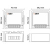 OXT T210GL WLAN-Tuya-autotallin ovimoduuli, ilman anturia