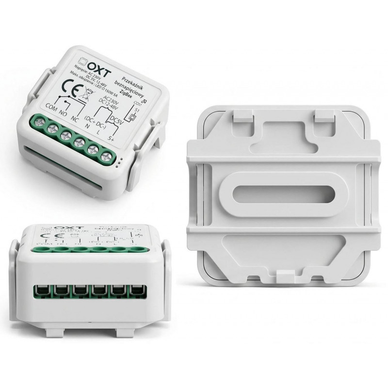 OXT T250DC Mini ZigBee Tuya relemoduuli, jännitteetön, AC 230 V / DC 5 V / 12-48 V