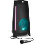 MEDION P61552 Bluetooth-juhlakaiutin mikrofonilla ja UKW-radiolla, 2 x 22 W RMS, musta