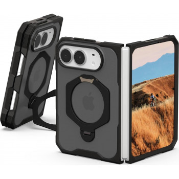 Urban Armor Gear UAG Mouve XTE 360 MagSafe Kickstand -kotelo Apple iPhone Duo, tuhkanharmaa