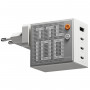 SHARGE Pixel 100 GaN laturi, 100W, 3x USB-C, 1x USB-A - valkoinen