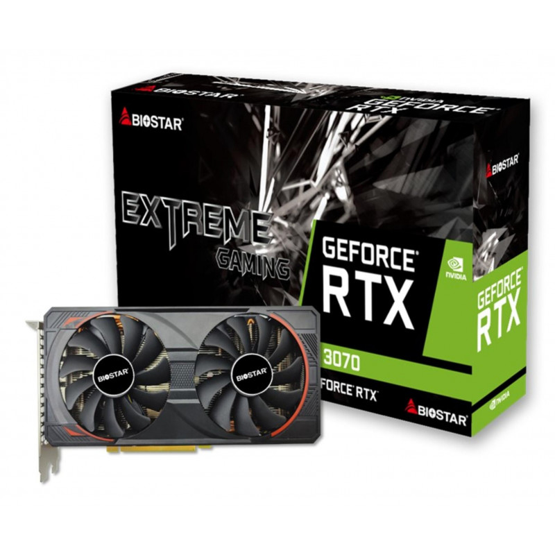 Biostar RTX 3070 8GB GDDR6 näytönohjain VN3716RM82