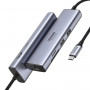 UGREEN 60515 7-in-1 USB-C-moniporttisovitin, 4K HDMI, gigabit Ethernet, 100 W PD, harmaa