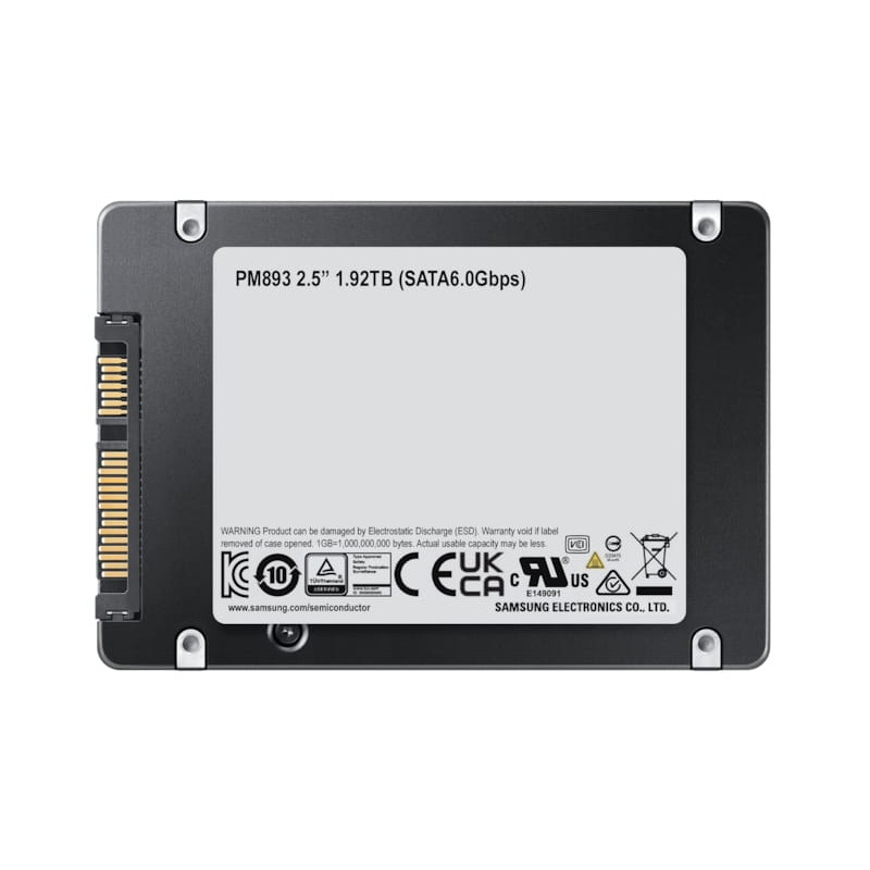 Samsung PM893 480GB 2,5 tuuman SATA III datakeskus-SSD (MZ7L3480HCHQ-00A07)