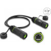 Delock kaksoiskaapeliliitin RJ45-pistorasia RJ45-pistorasiaan Cat.6A asennukseen M20 x 1,5 mm kierteellä IP68 pölyn- ja vedenkestävä 0,5 m musta (91839)