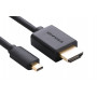 Ugreen Micro HDMI HDMI kaapeli, 2 m, 4K, musta