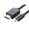 Ugreen Micro HDMI HDMI kaapeli, 2 m, 4K, musta
