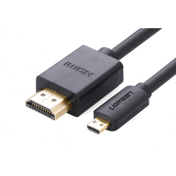 Ugreen Micro HDMI HDMI kaapeli, 2 m, 4K, musta
