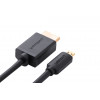 Ugreen Micro HDMI HDMI kaapeli, 2 m, 4K, musta