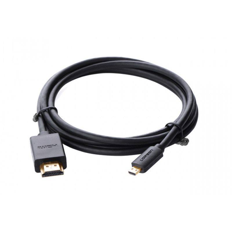 Ugreen Micro HDMI HDMI kaapeli, 2 m, 4K, musta
