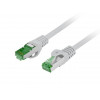 Lanberg Cat7 S/FTP -verkkokaapeli RJ45, 1,5 m, harmaa, LSZH